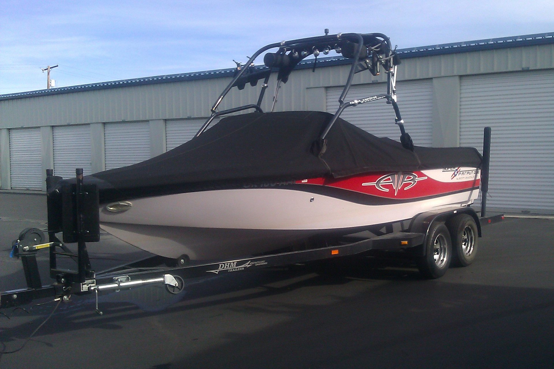 boat in front of self storage units in adelaide